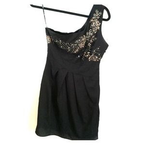 Small Black one strap dress