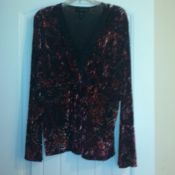 Pretty velvet dress shirt