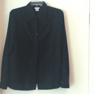 Black button down dress shirt