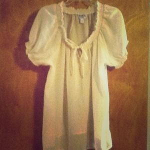 Off white sheer blouse