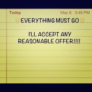 Reasonable offers will be accepted :)