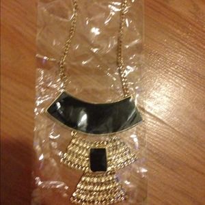Black and gold necklace