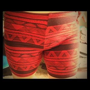 American Apparel tribal print shorts