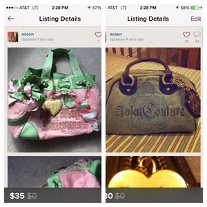 Bundled Juicy Couture bags