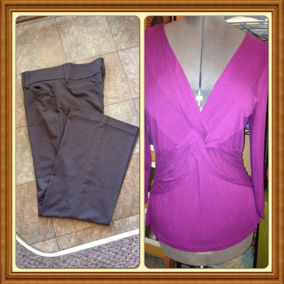 BUNDLE: Twisted front top/pants bundle