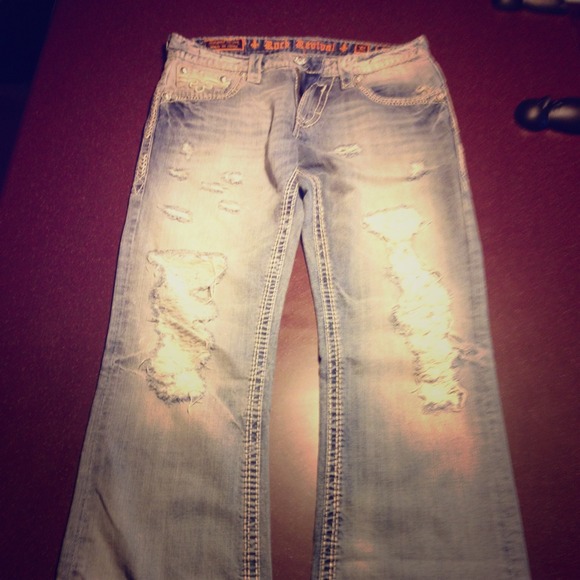 Mens size 32 distressed Rock Revival jeans