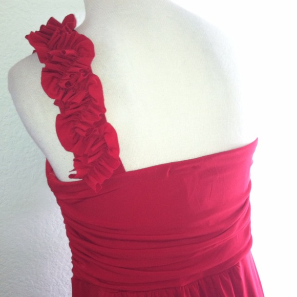 *NWT* Classic Red Rosette One Strap Dress - YOWZA! - Picture 2 of 4