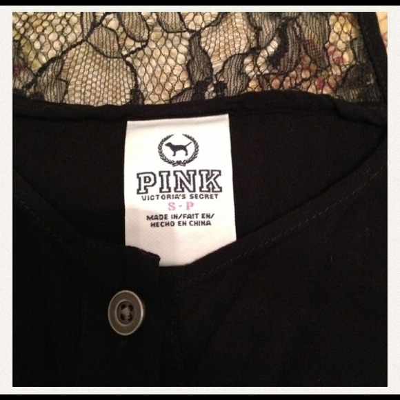 ✳ Traded Victoria Secret PINK Black Romper Small - Picture 2 of 2