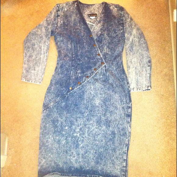 Vintage Acid Washed Denim Dress ⭐REDUCED⭐