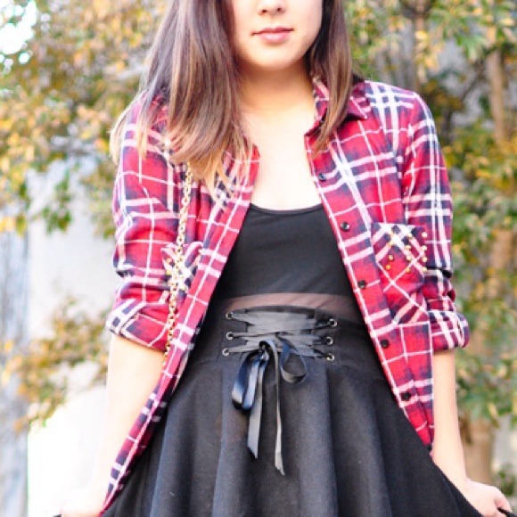 Nollie flannel shirt with studded pockets - Picture 1 of 1