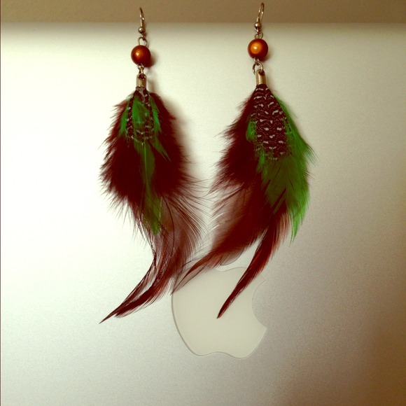 Feather earrings