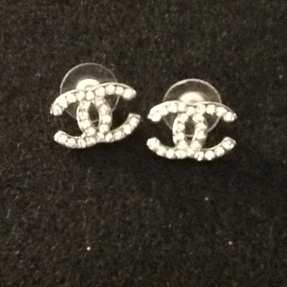 CHANEL inspired post earrings
