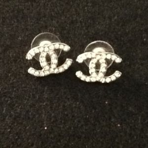 CHANEL inspired post earrings