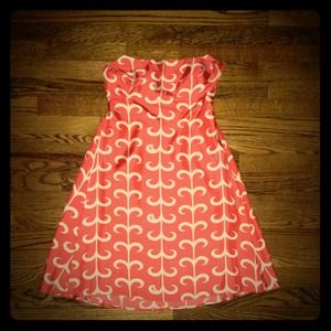 Coral strapless CK Bradley dress