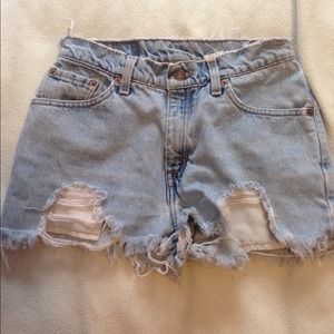 Levi's high waisted shorts