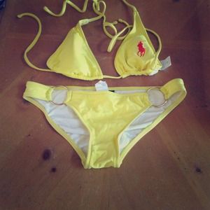 Ralph Lauren yellow bikini