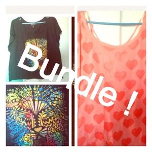 Tribal and heart tops