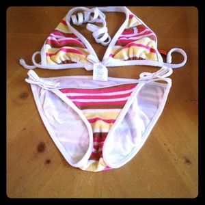Juicy Couture Beach striped bikini