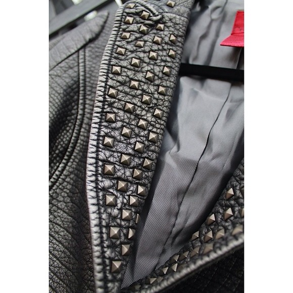 💥REDUCED💥 Studded Leather Jacket - Picture 2 of 4