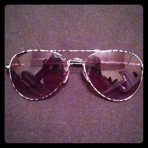 🚫SOLD🚫Zebra print aviator sunglasses