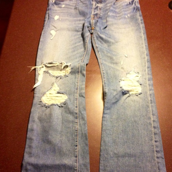 Mens Abercrombie distressed jeans 34 32