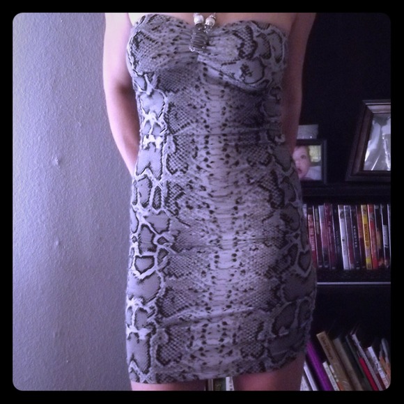 NWT Snake print club dress! Only worn to take pic!