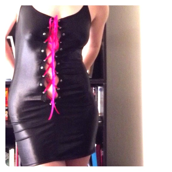 **Lace up front club dress**