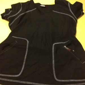 Black and Grey Scrub top Ecko