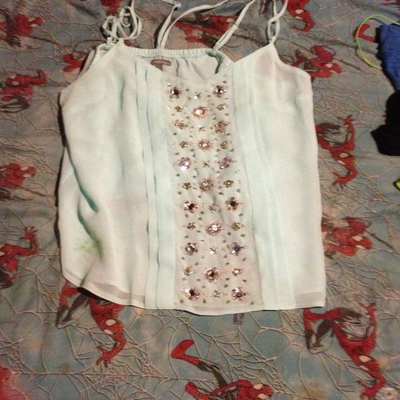 Large pretty beaded top - Picture 1 of 2
