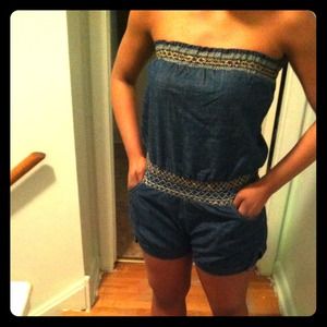 Denim  romper