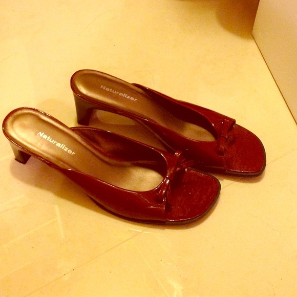 Burgundy Patent Leather Heels