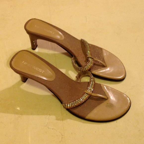 Nine West crystal sandals