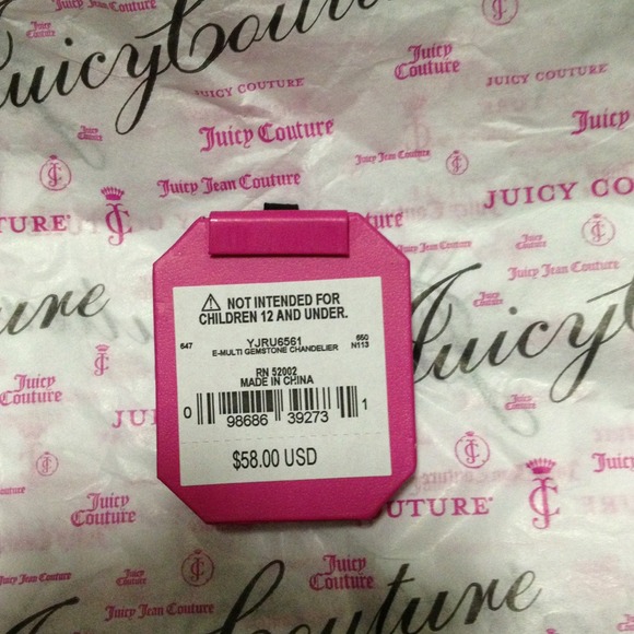 Reserved! Brand new juicy couture pink earrings. - Picture 3 of 3