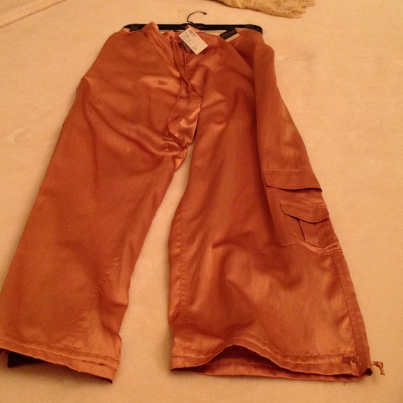 Pink lane Bryant silk summer pants!