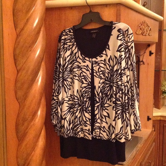 Lane Bryant Floral Dolman Sleeve Top