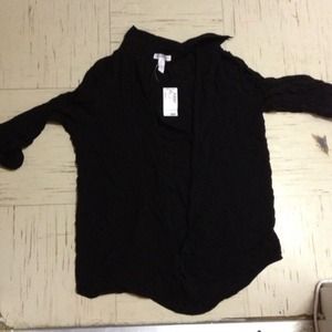 Black button up shirt