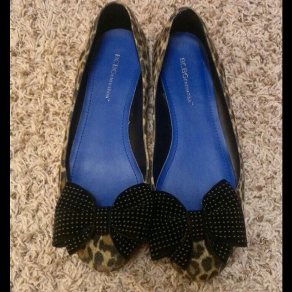 BCBG Leopard Print Flats