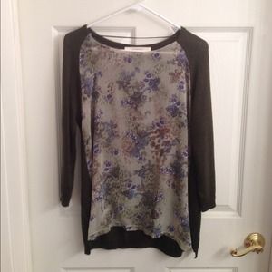 ZARA Knit Print Sweater