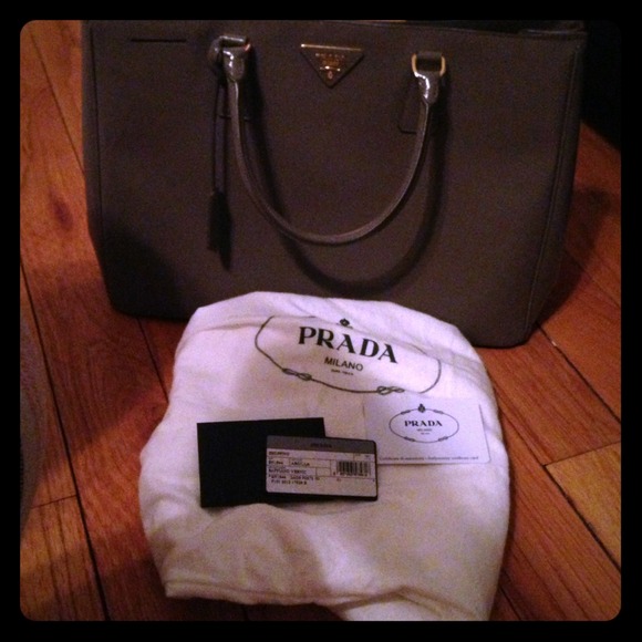 SOLD! Prada Saffiano Leather Double Handle Tote!