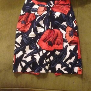 Knee length pencil skirt