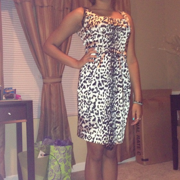 Cheetah print dress