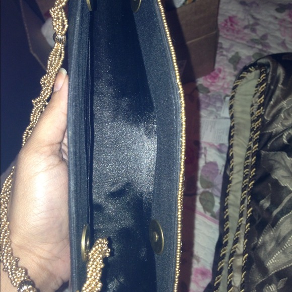 Black stylish evening clutch. SOLD!! - Picture 4 of 4