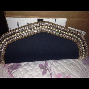 Black stylish evening clutch. SOLD!!
