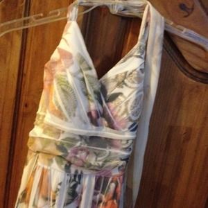 Gorgeous halter flowing summer dress small