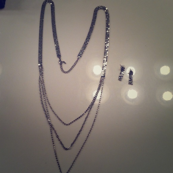Necklace and earrings
