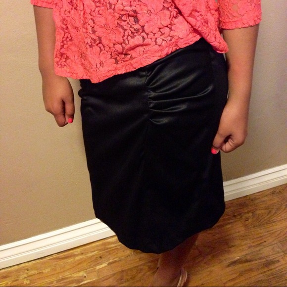 Satin skirt only
