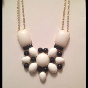 Black and White Deco Necklace