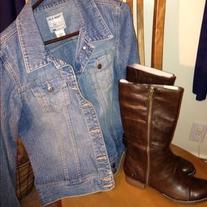 Jean jacket and boot bundle!