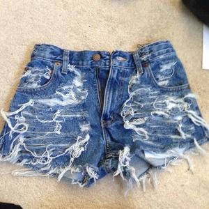 High waisted shorts