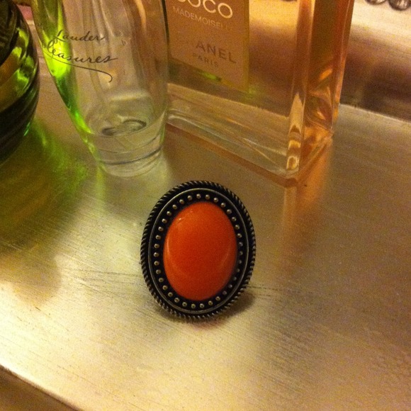 Coral color ring. New and never worn. - Picture 2 of 2